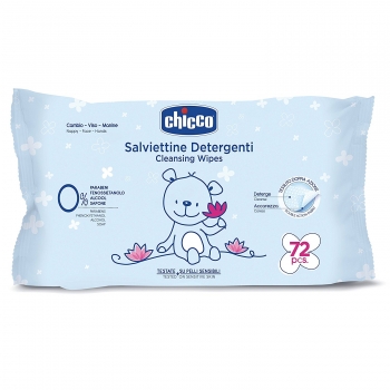 Очищающие салфетки Chicco — 72 шт. (без клапана)