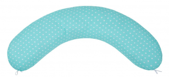 Наволочка к подушке для беременных AmaroBaby 170х25 Сердечки — Мята