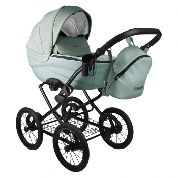 Коляска BEXA IDEAL Classic 14" — шалфей+шалфей кожа