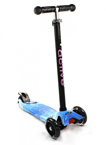 Трехколесный самокат Triumf Active Maxi Flash Print SKL-07LP — голубой
