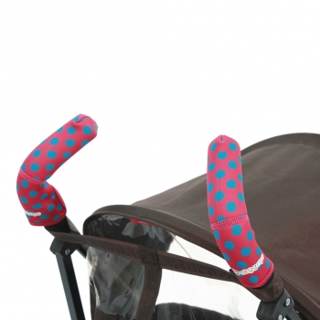 Чехлы Choopie CityGrips на ручки для коляски-трости — 371 polka-dot pink
