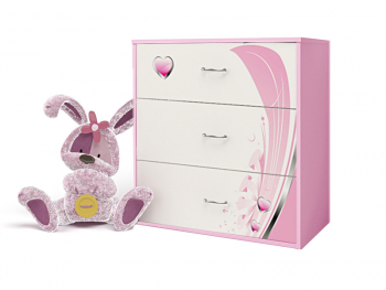 Комод ABC-KING ФЕЯ — розовый