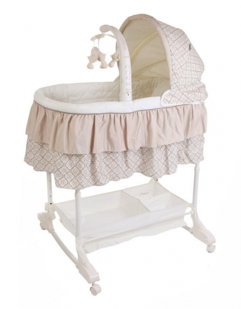 Кроватка-Люлька детская Jetem Sweet Dream (mobile) 3 в 1 — Кофейный