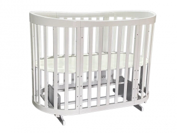 Детская кроватка АНТЕЛ Zvezdochka (маятник) 6в1 — Белый
