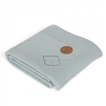 Плед Ceba Baby 90*90 вязаный Diamonds — mint W-812-108-152