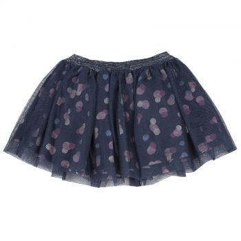 Юбка Chicco, принт Круги, цвет синий — Синий, р.104