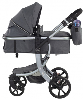 Коляска трансформер Farfello Aimile Silver — серебристый