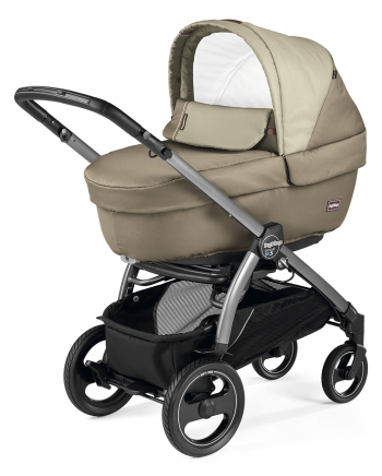 Коляска для новорожденных Peg Perego Book 51 S Elite (шасси White/Black) — Class Beige