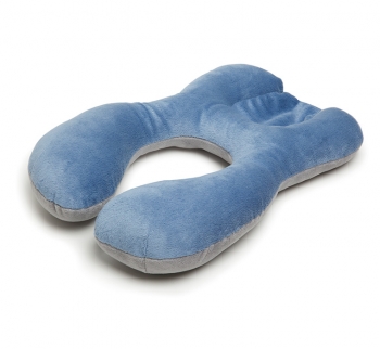 Детская дорожная подушка Diono Hug Me — серо-голубая