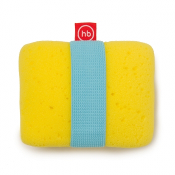 Мочалка с эластичным фиксатором на руку Happy Baby — Yellow