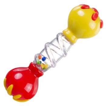 Погремушка Canpol "Гантель" арт. 2/888, 3+ мес. — желтый