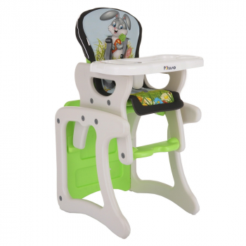Стульчик для кормления Pituso Carlo — ЗАЙЧИК (Серый)