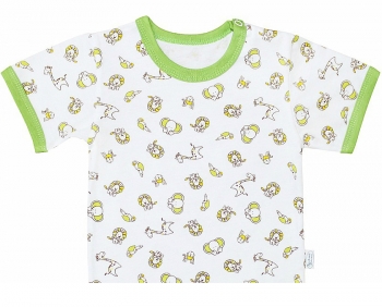 Фуфайка\футболка корот. рукав на кнопках,с окант. Веселый Малыш 