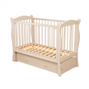 Детская кроватка Красная звезда (Можга) Уралочка С 772 (маятник) — Слоновая кость