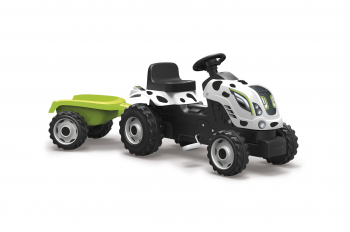 Трактор педальный Smoby XL с прицепом, 142х44х54,5 см — пятнистый