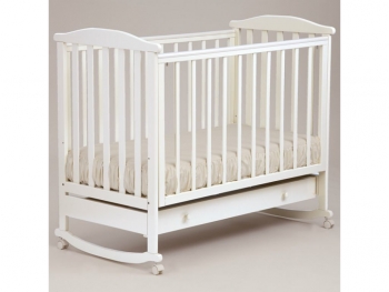 Детская кроватка Кубаньлесстрой Лютик АБ 15.1 — Белый Жемчуг