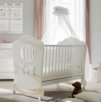 Детская кроватка Pali Smart Maison Bebe OBLO — Белый/Магнолия