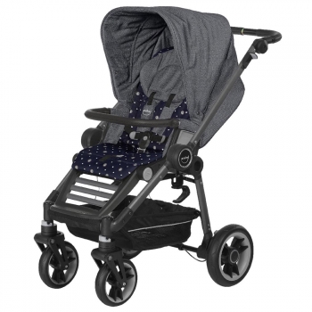 Прогулочная коляска Teutonia Bliss (шасси Graphite) — 6040-6175 Marble-Little Sailor