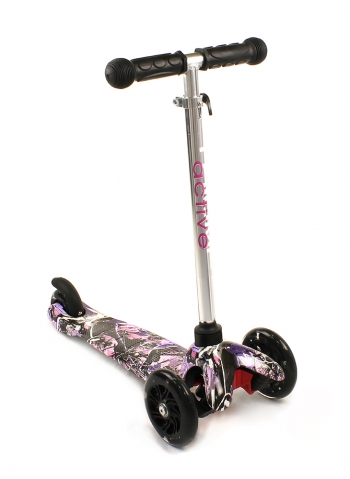 Трехколесный самокат Triumf Active Mini Up Flash Print SKL-06AHP — черный