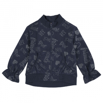 Толстовка Chicco для девочек, цвет синий — Синий, р.98