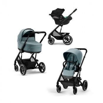 Коляска 3 в 1 Cybex Balios S Lux BLK — Sky Blue