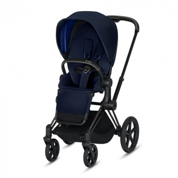 Прогулочная коляска Cybex Priam III (шасси Matt Black) — Indigo Blue