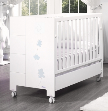 Детская кроватка Micuna Juliette Relax 120x60 — White/Blue