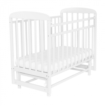 Детская кроватка Indigo "Милана" (маятник) — белый