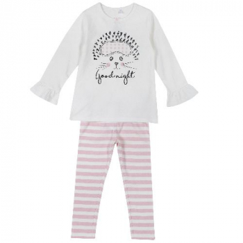 Пижама Chicco, принт Good Night, длинный рукав, для девочек