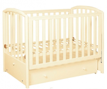 Детская кроватка Кубаньлесстрой Маргаритка АБ 18.2 — . Белый