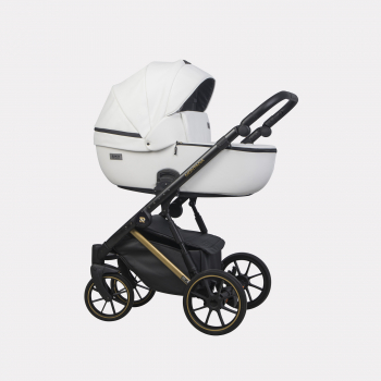 Коляска 2 в 1 RIKO BASIC MONTANA PREMIUM — Gold/01 White (белый)