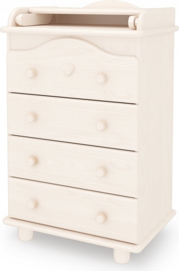 Пеленальный комод Gandilyan (Гандылян) Аистенок мини люкс — Выбеленный бук