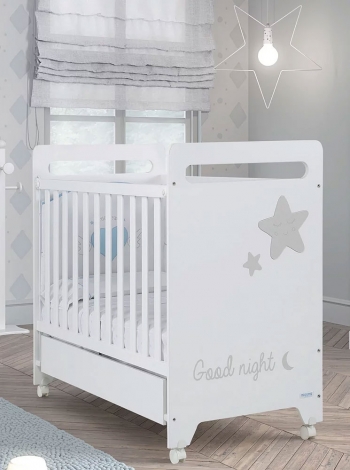 Детская кроватка Micuna Istar 120x60 — White/Grey