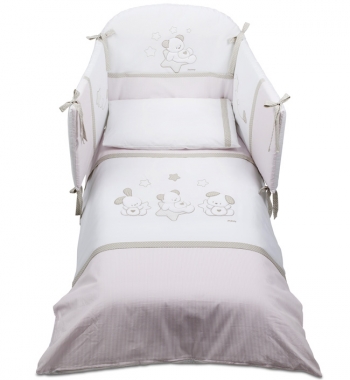Постельный комплект Italbaby Sweet Star 70x140 5 предметов  — розовый