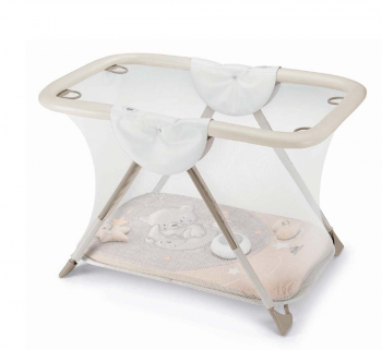 Детский манеж Cam Brevettato Millegiochi — 260B бежевый с мишкой и луной