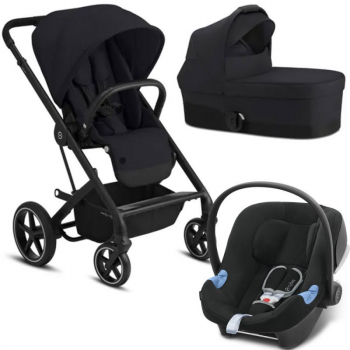 Коляска 3 в 1 Cybex Balios Lux BLK — Deep Black