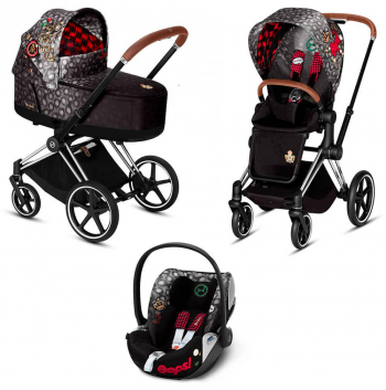Коляска 3 в 1 Cybex Priam III Rebellious (Cloud Z i-Size) — Chrome