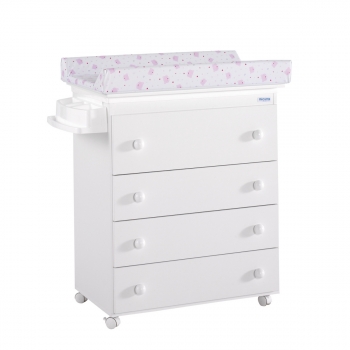 Пеленальный комод Micuna B-947 — White/Pink Bears and Hearts