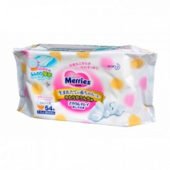 Салфетки Merries 54шт розовый — запасной блок
