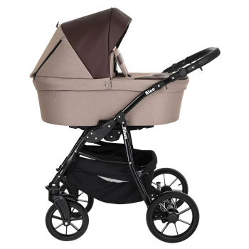 Коляска 2 в 1 PITUSO Nino — Cappuccino +Кожа Mocca