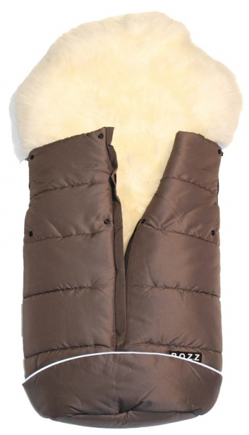 Зимний конверт BOZZ с длинным ворсом — 20-2015-23 Серо-синий/Белый