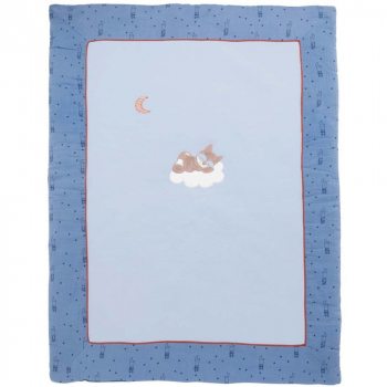 Плед 75х100 см Nattou — Jim & Bob Собачка и Енот 333337