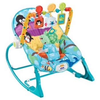 Детское кресло-качалка с игрушками и вибрацией Fitch Baby Infant-To-Toddler Rocker — 8615