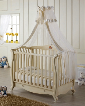 Детская кроватка-качалка Baby Italia Andrea VIP — Античная слоновая кость (Avorio anticato)