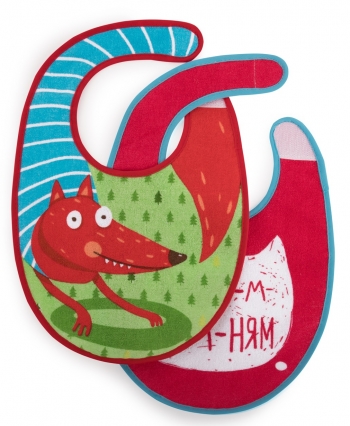 Набор нагрудных фартуков Happy Baby 16012 — fox