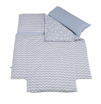 Одеяло с пододеяльником наволочка Micuna Harmony Plus TX-1761 120х60 — Etnico Blue