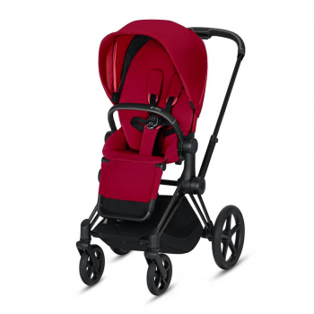 Прогулочная коляска Cybex Priam III (шасси Matt Black) — True Red
