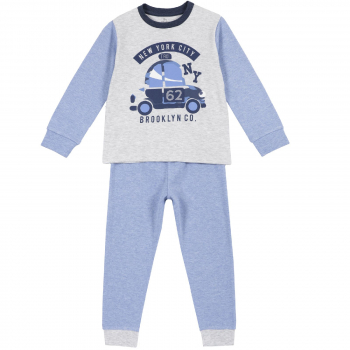 Пижама Chicco, принт New York City, длинный рукав, для мальчиков