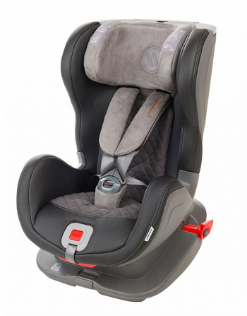 Автокресло Avionaut GLIDER ROYAL ISOFIX — Черный/Серый кожа