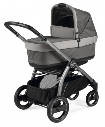 Коляска для новорожденных Peg Perego Book S Pop-Up (шасси White/Black) — Class Grey